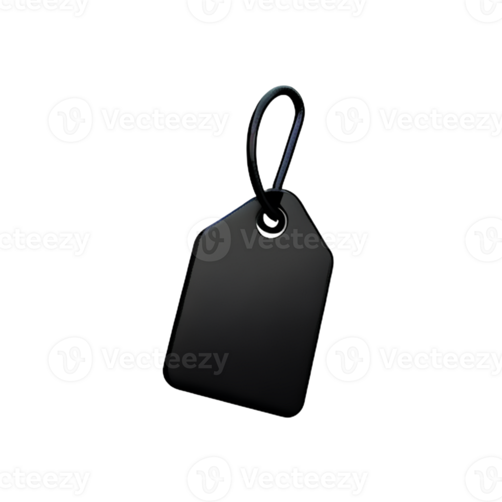 Tag Price Black AI Generative png