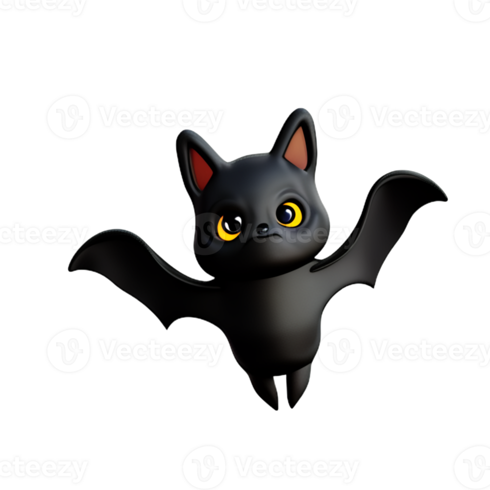 Bat Black  Halloween AI Generative png