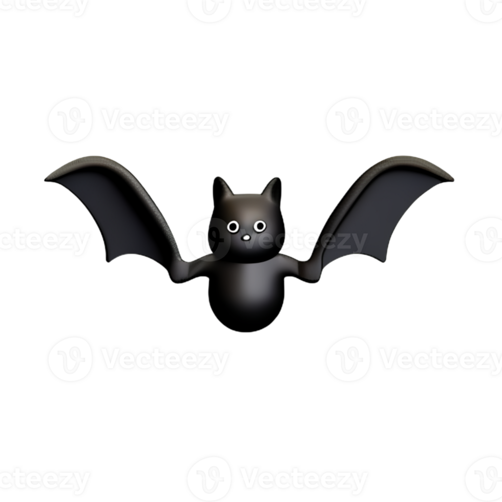 Bat Black  Halloween AI Generative png