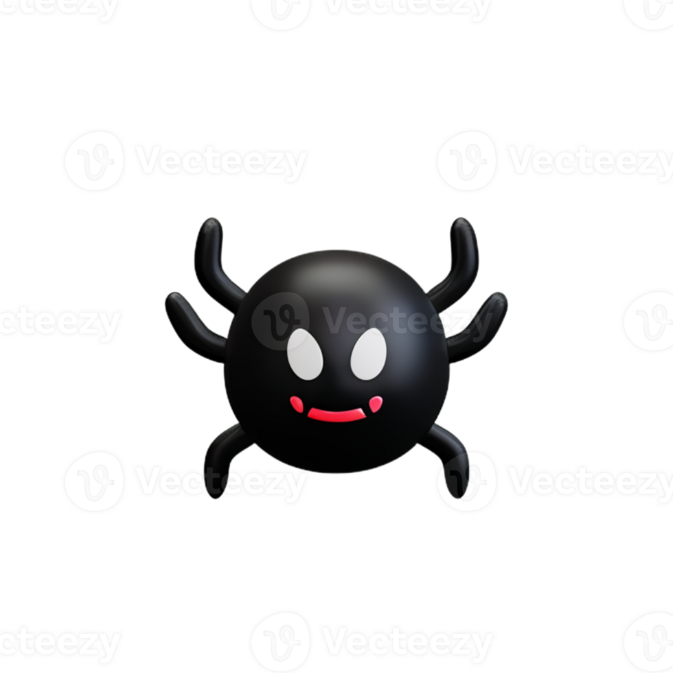 Spider  Black  Halloween AI Generative png
