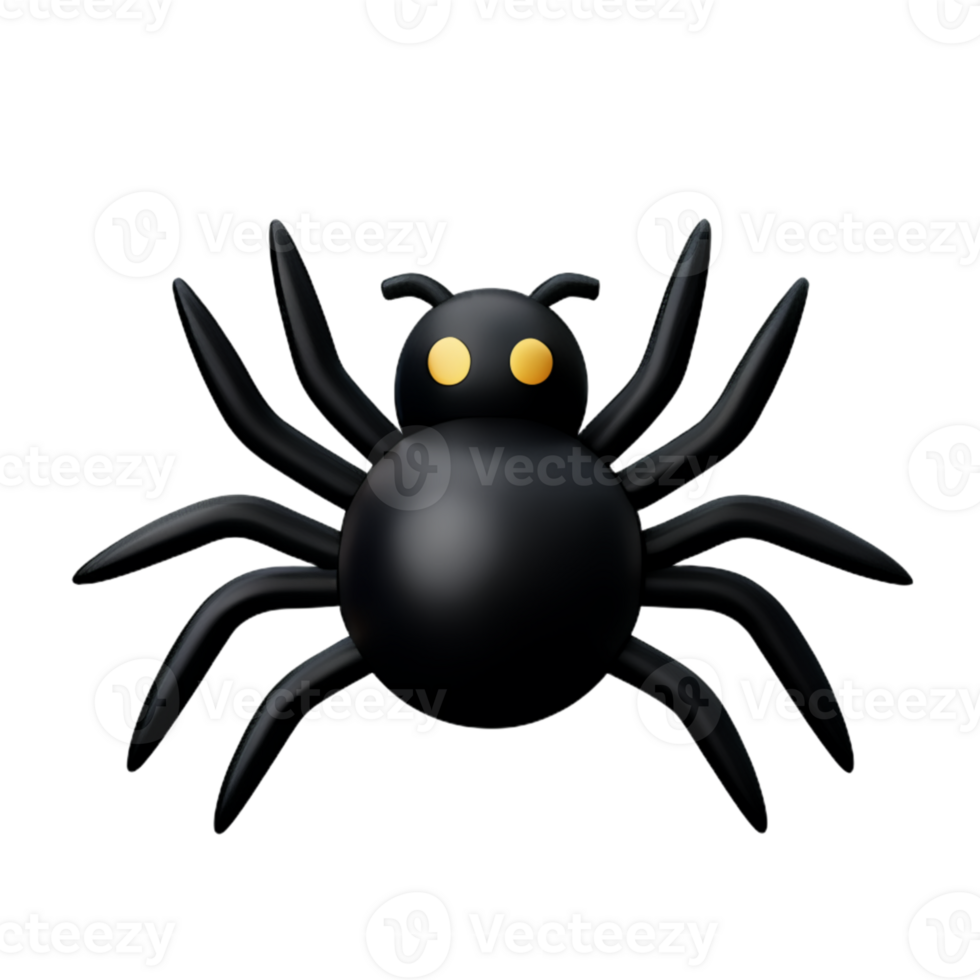 Spider  Black  Halloween AI Generative png