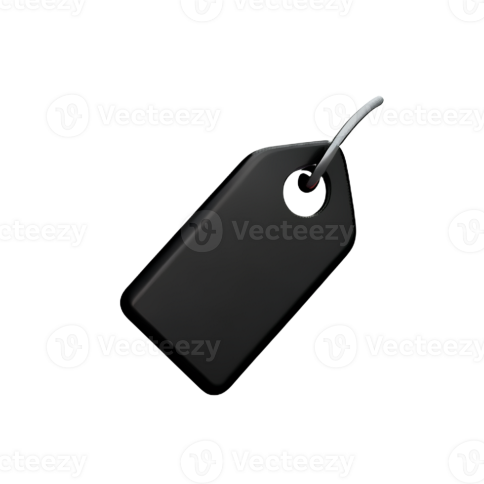 Tag Price Black AI Generative png