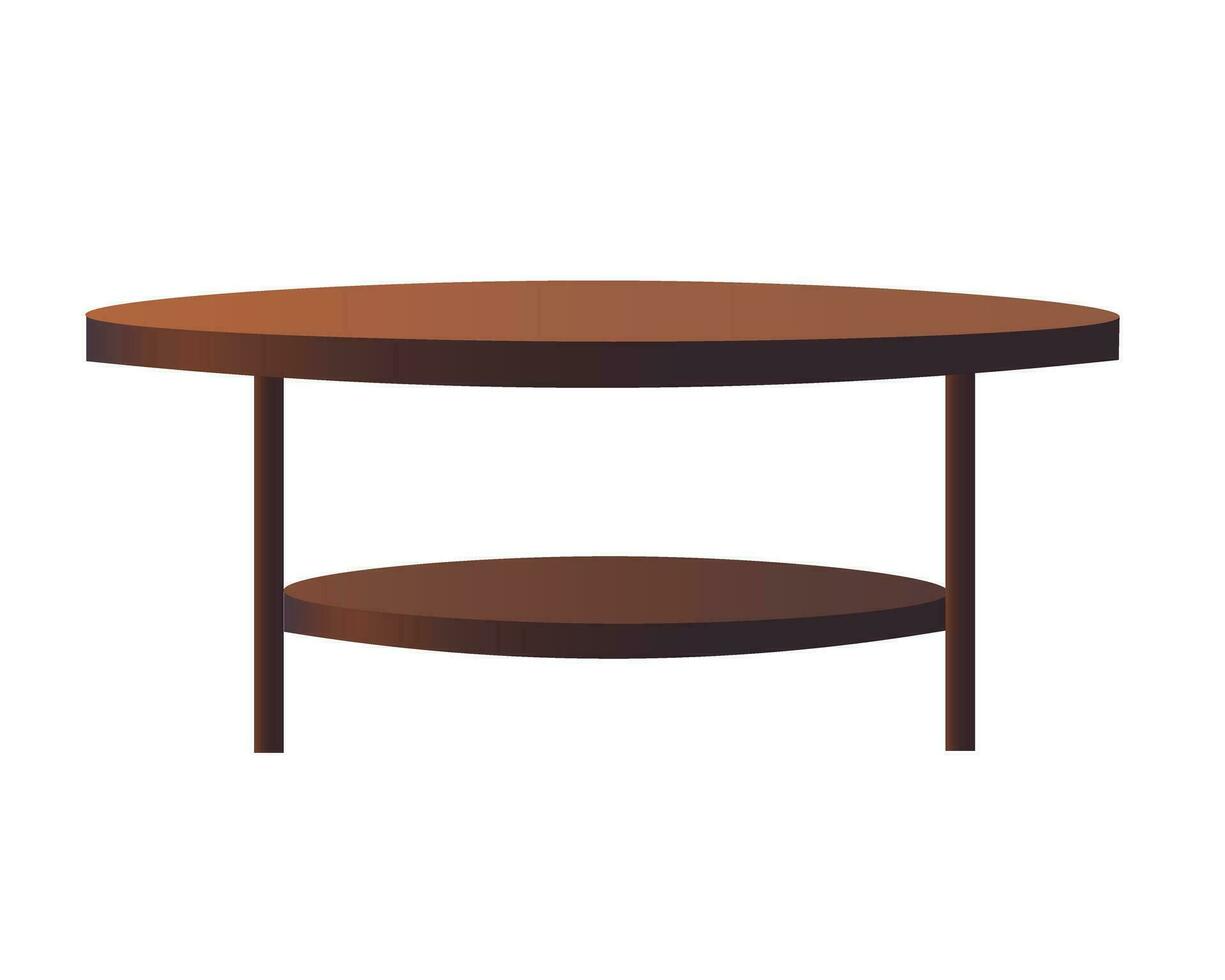 pequeño café mesa, cabecera mesa en plano estilo. todas objetos son repintado vector