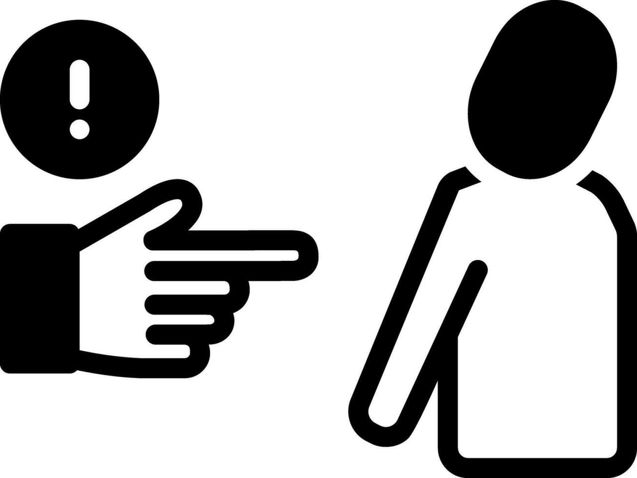 solid icon for threat vector