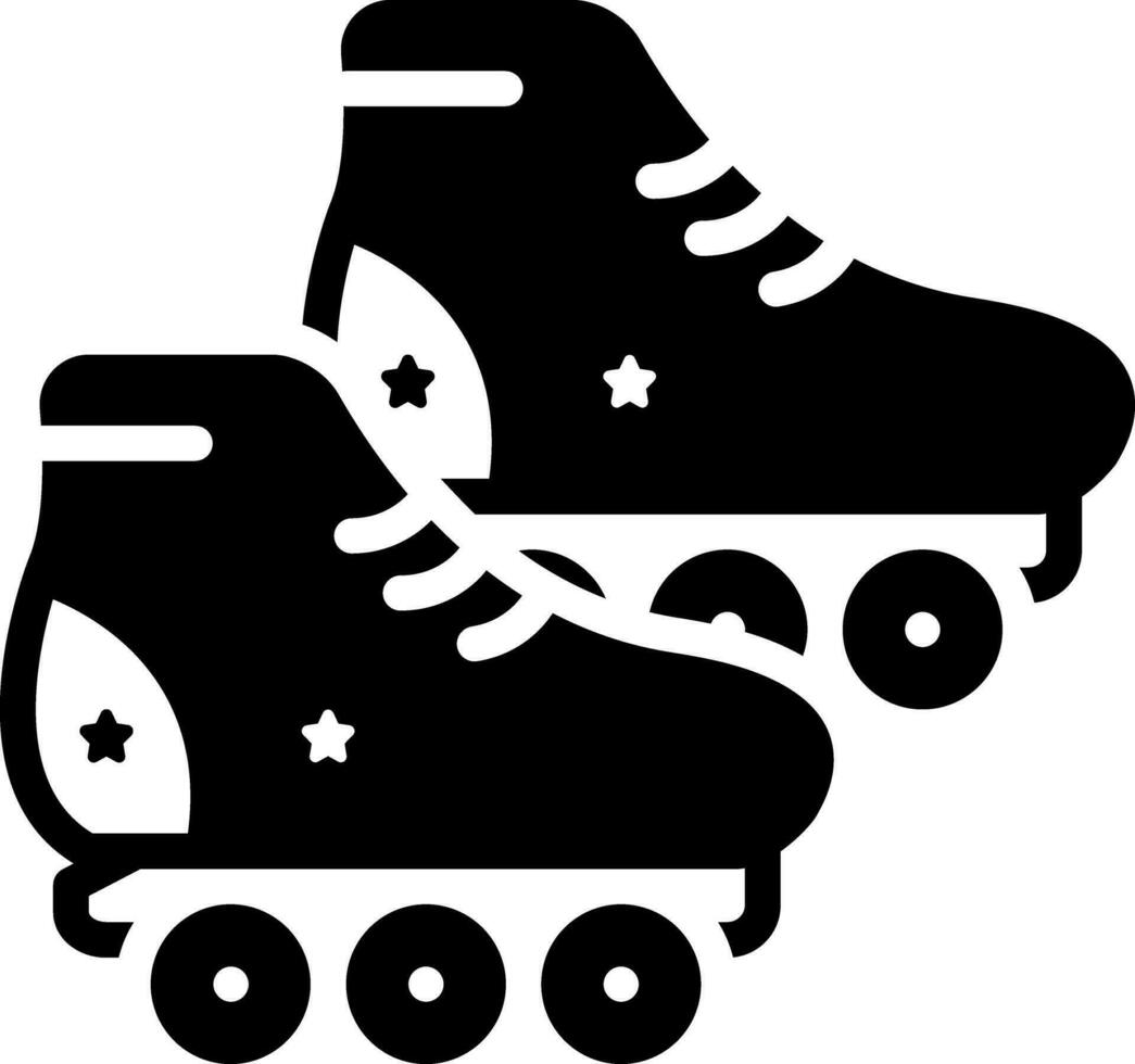 solid icon for skating vector