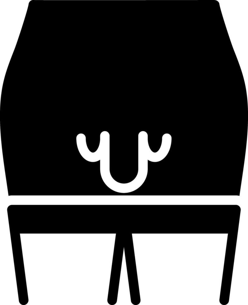solid icon for naked vector