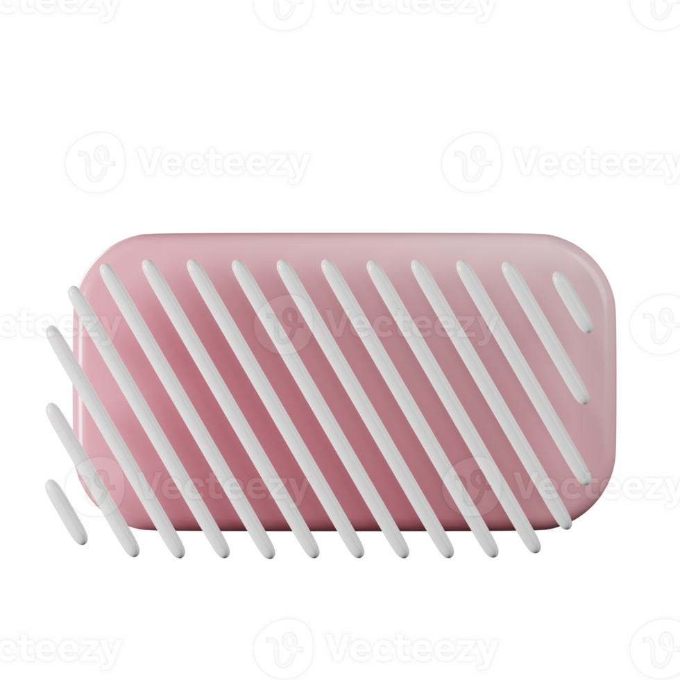 Rectangle shape, pink gradient 3d rendering. png