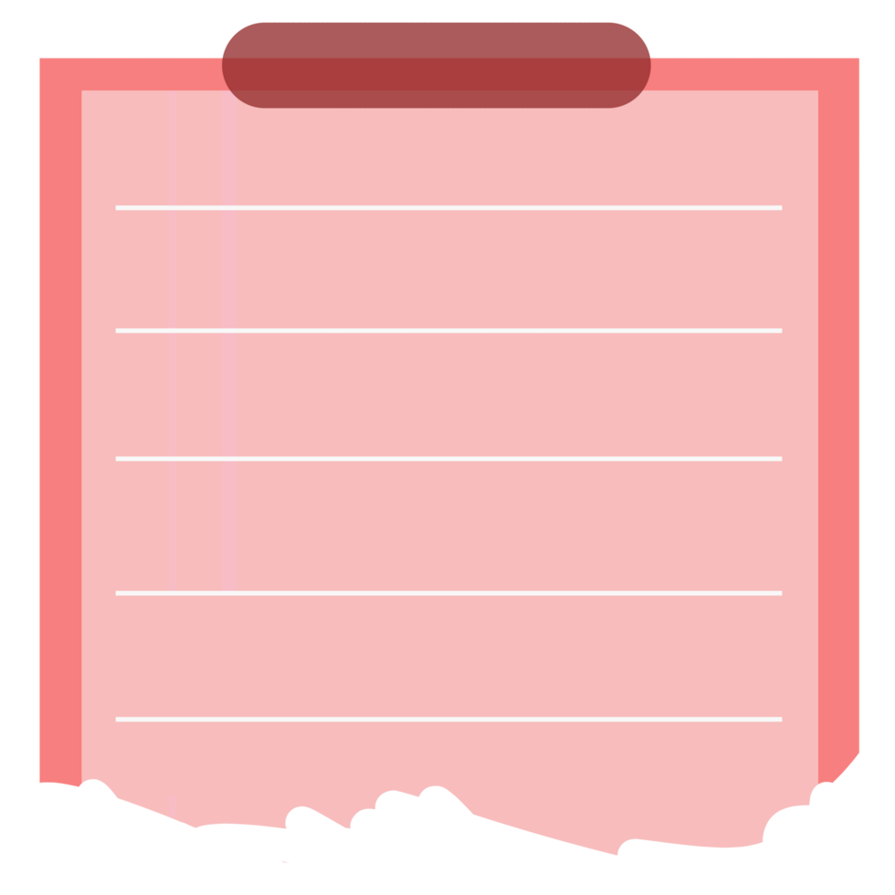 Notepad Paper Pink Color png
