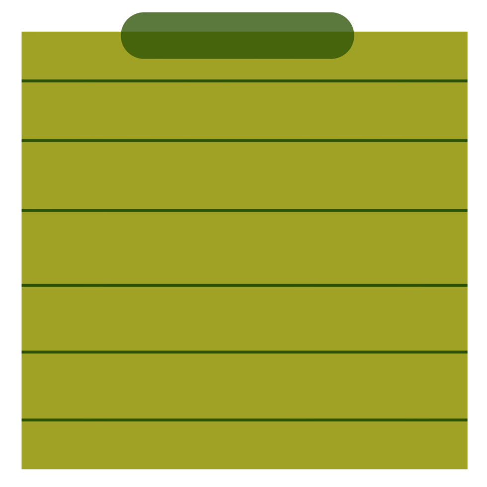 Notepad Paper Olive Paper png
