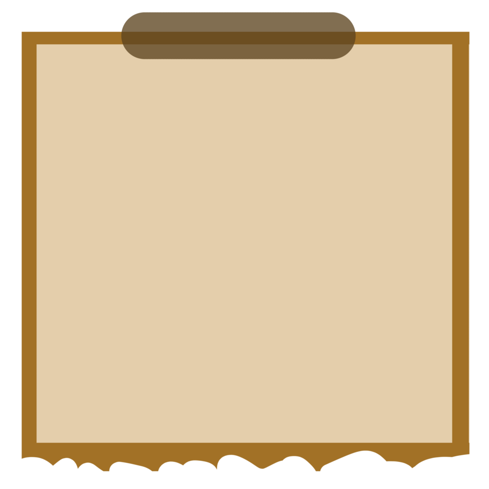 Brown Notepad Paper png