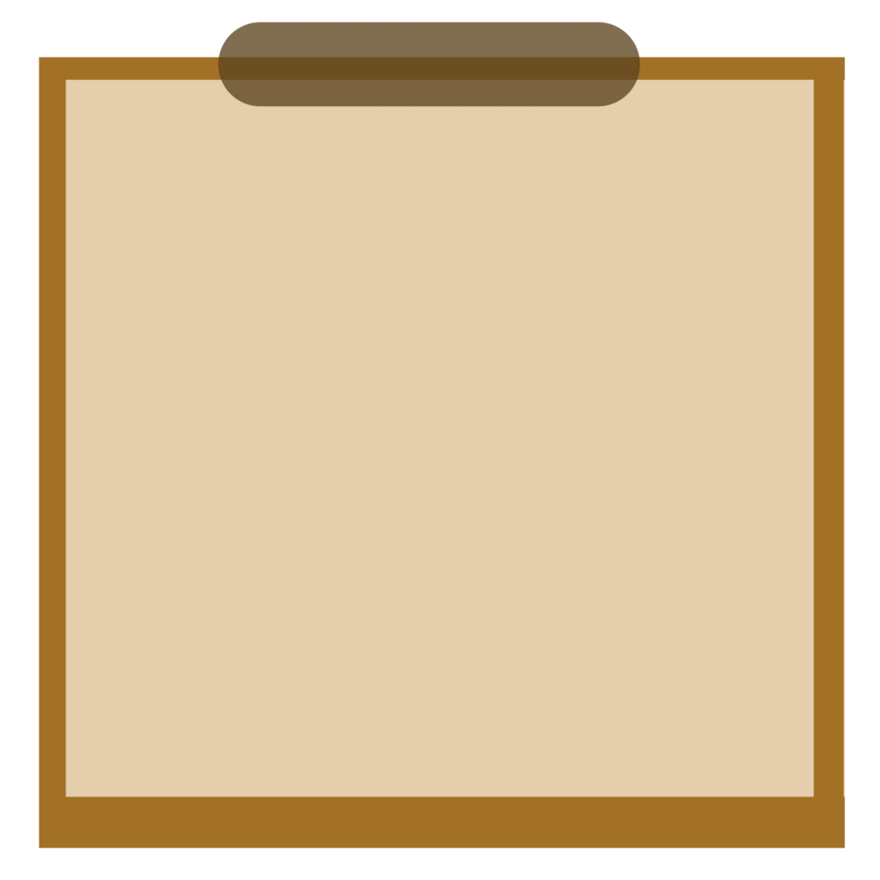 bruin kladblok papier png