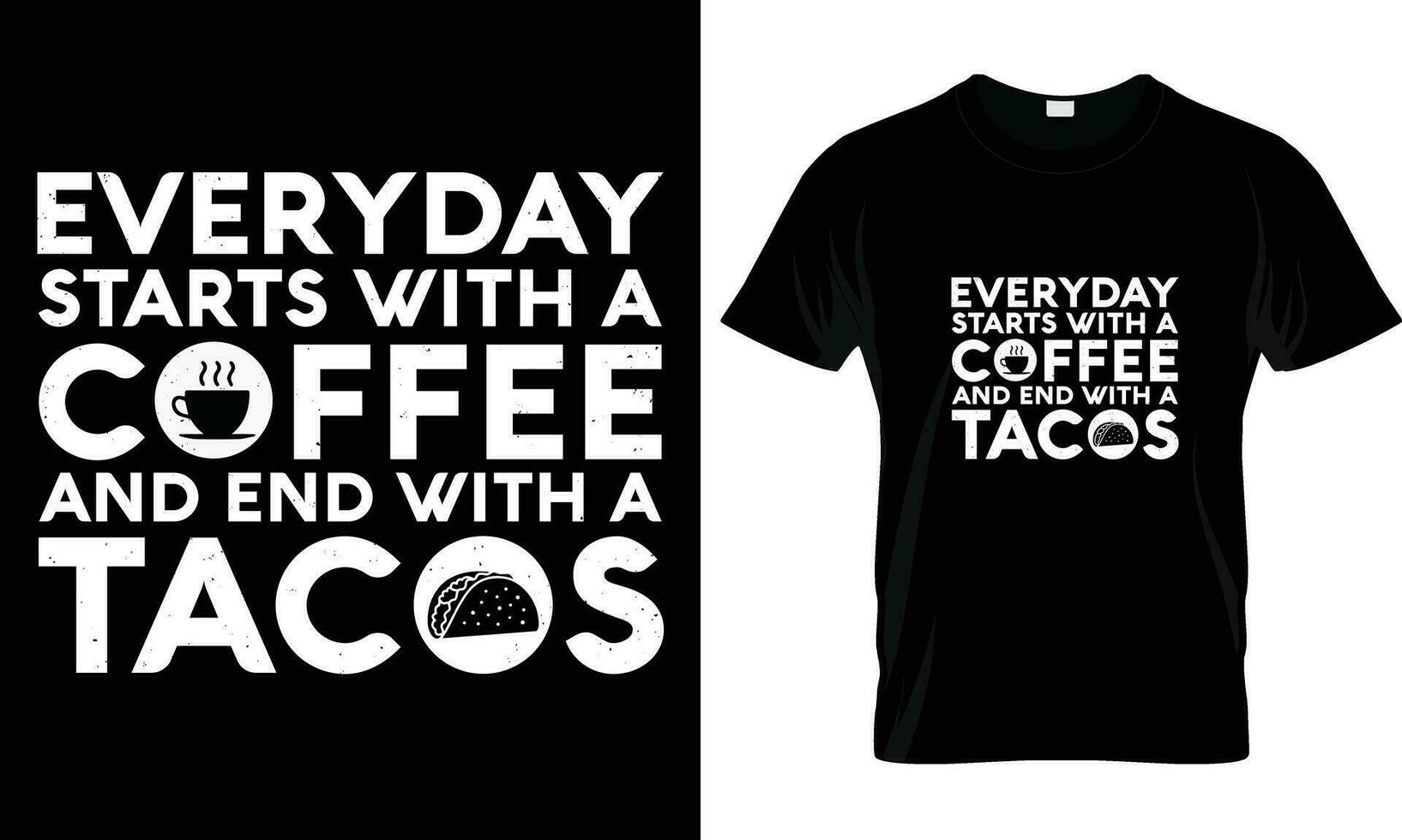 Tacos t-shirt design vector graphic.