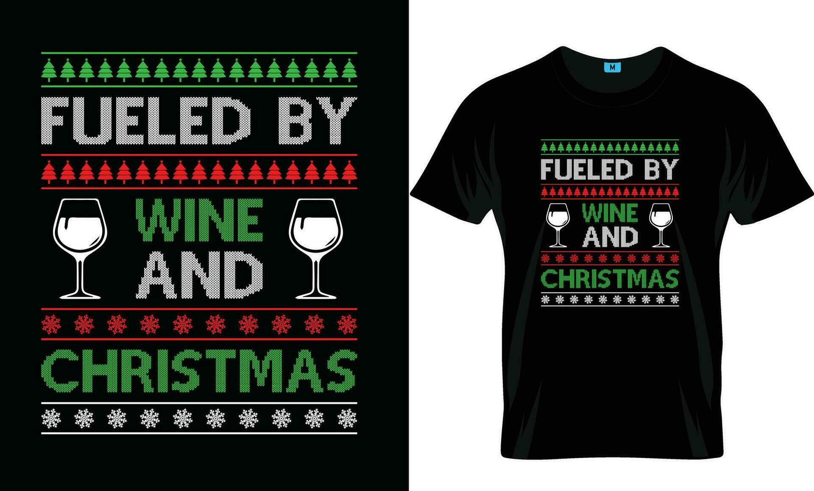 Ugly Christmas T-shirt Design vector