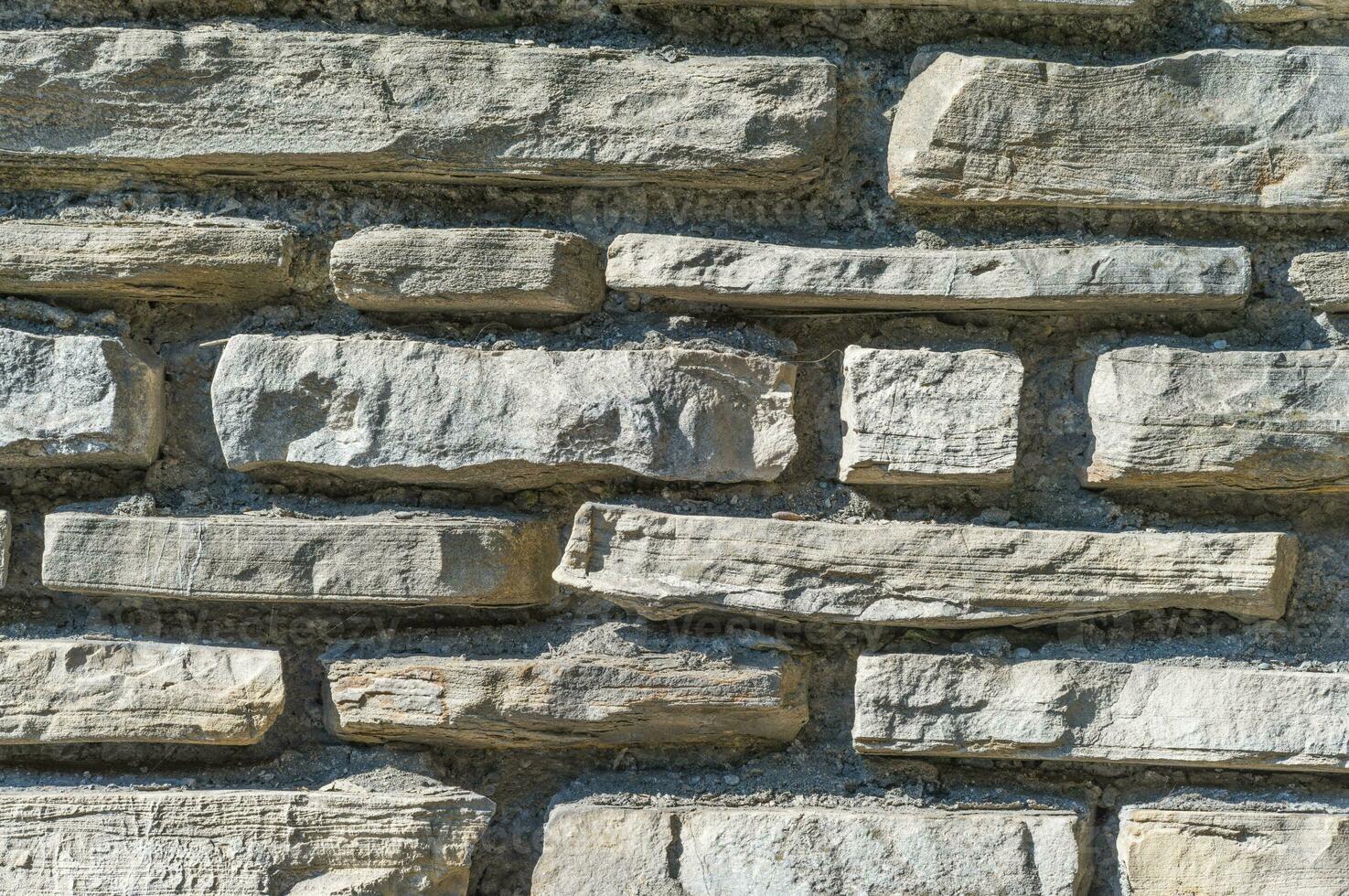 Detail of stone tile wall photo
