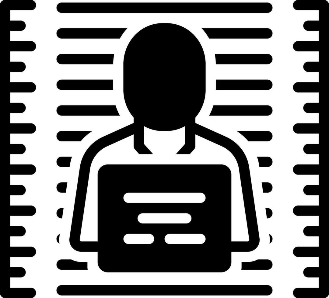 solid icon for convicted vector