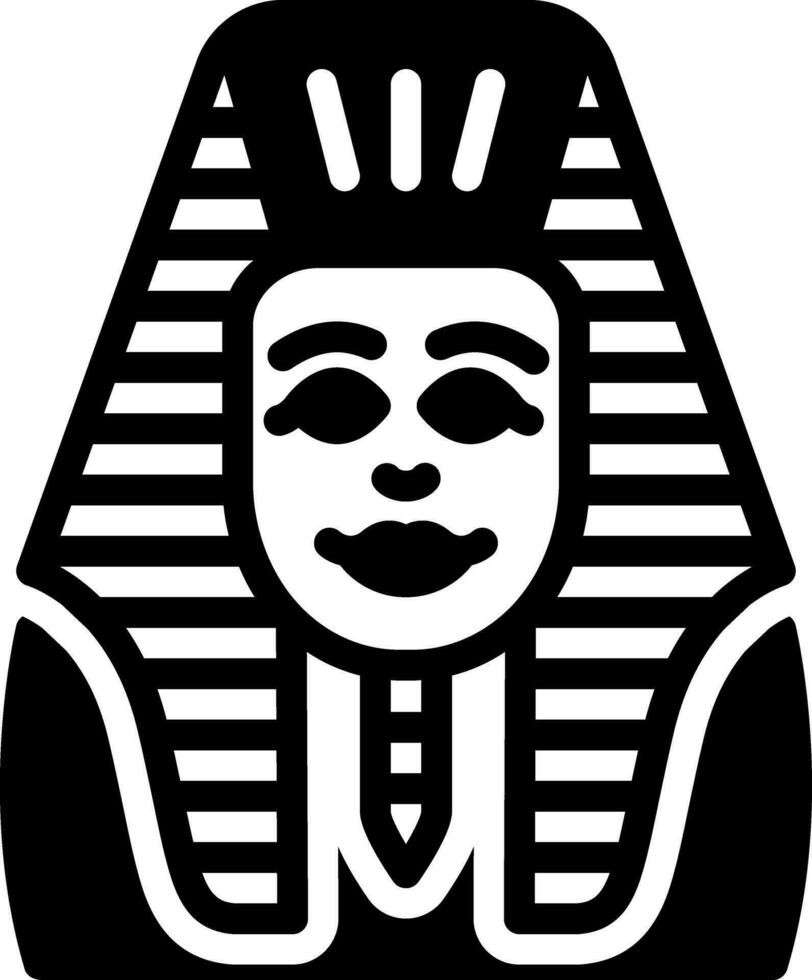 solid icon for egypt vector