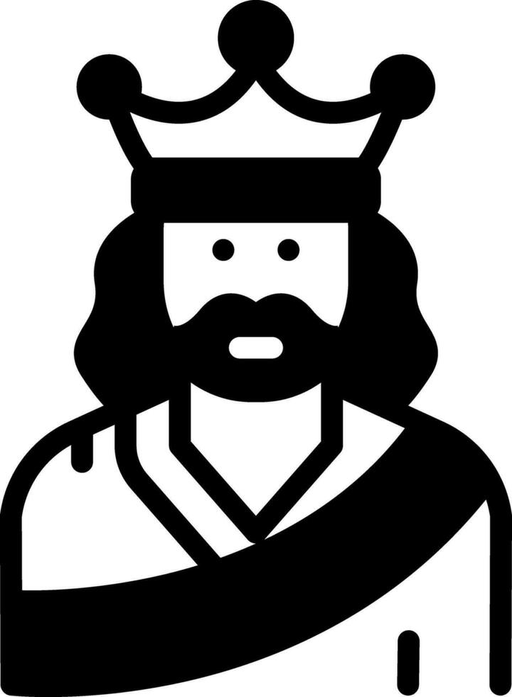 solid icon for emperor vector