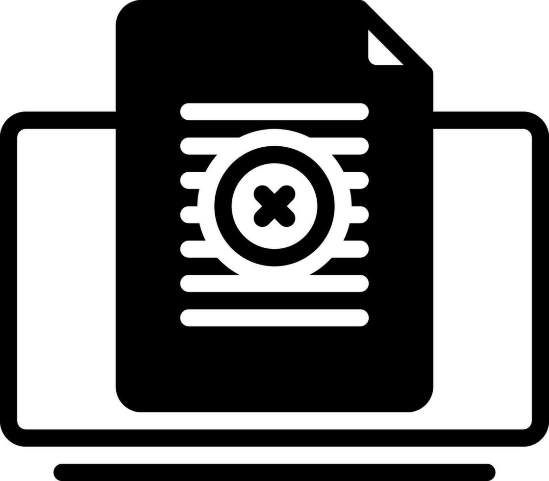 solid icon for removed vector