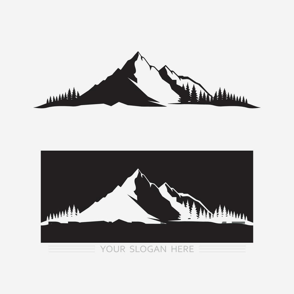 Mountain icon Logo vector