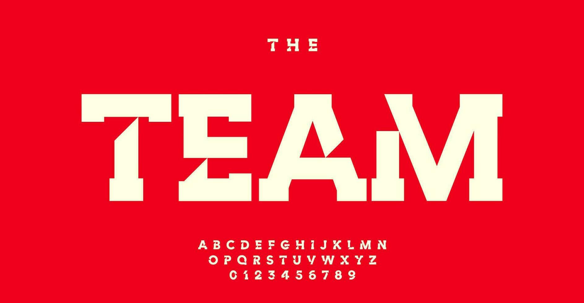 Geometric alphabet, bevel cutout letters and numbers, strength futuristic sports font for modern logo, emphasis headline, contemporary typography, innovative typographic design. Vector typeset.