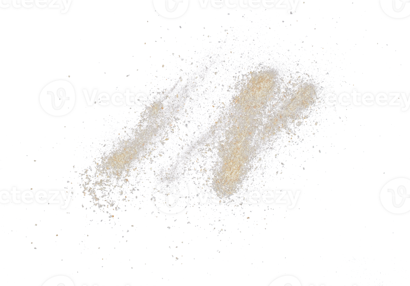 abstract beach sand particle isolated png