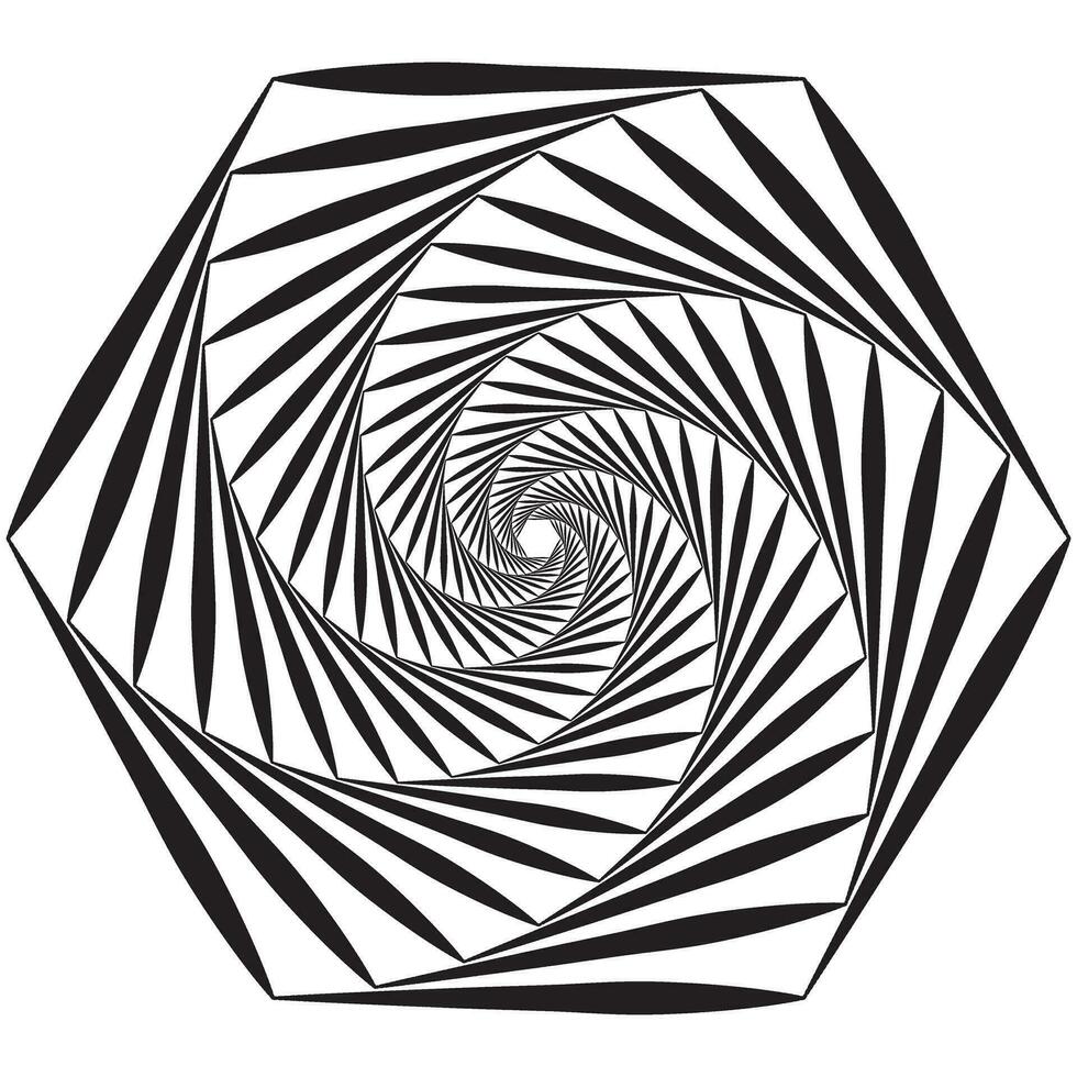simple abstract black color wavy geometric pattern vector