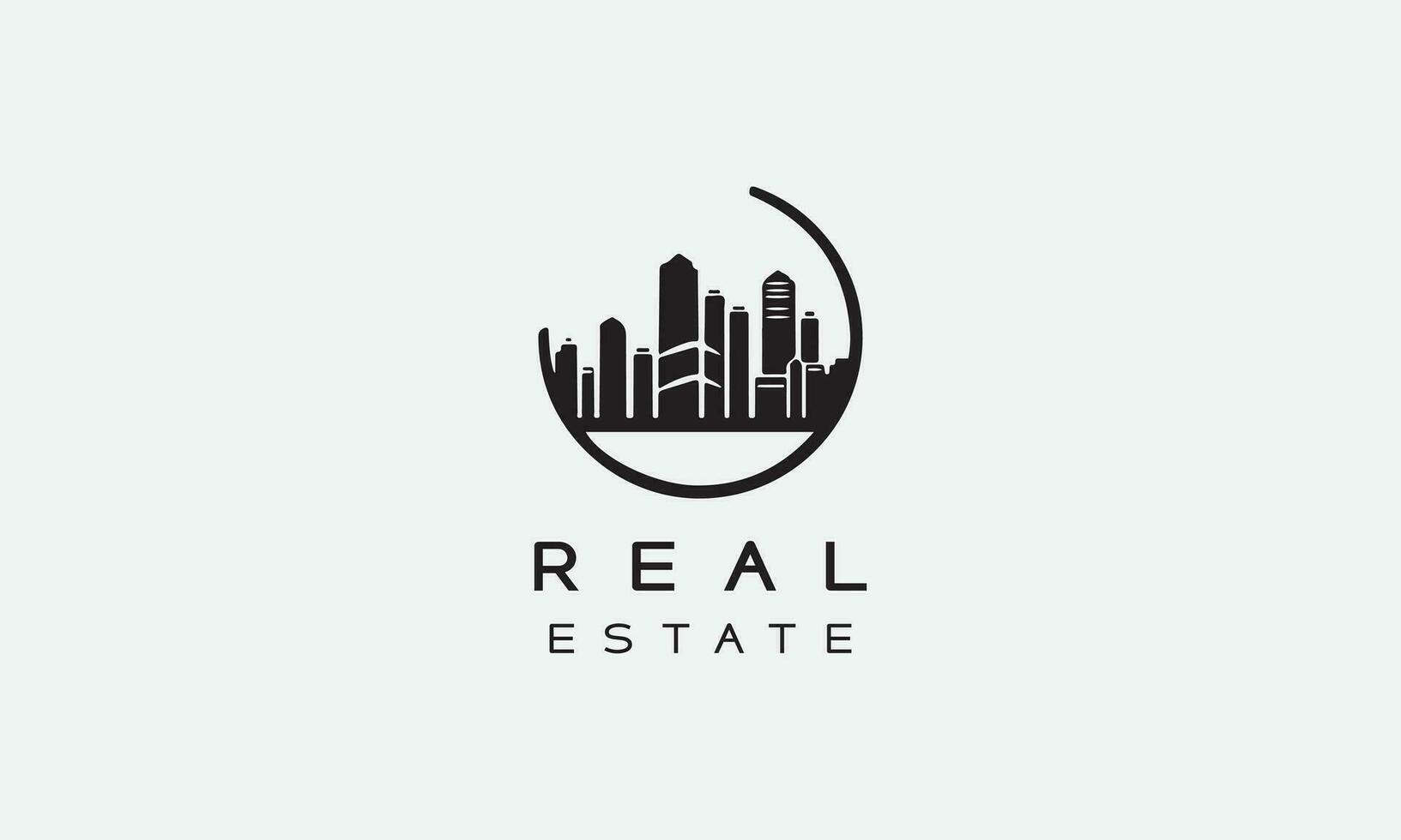 Real estate construction or house logo vector icon design