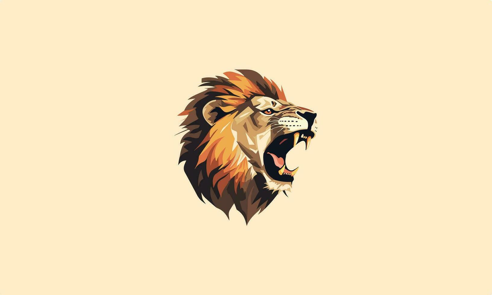 lion t-shirt logo vector icon design