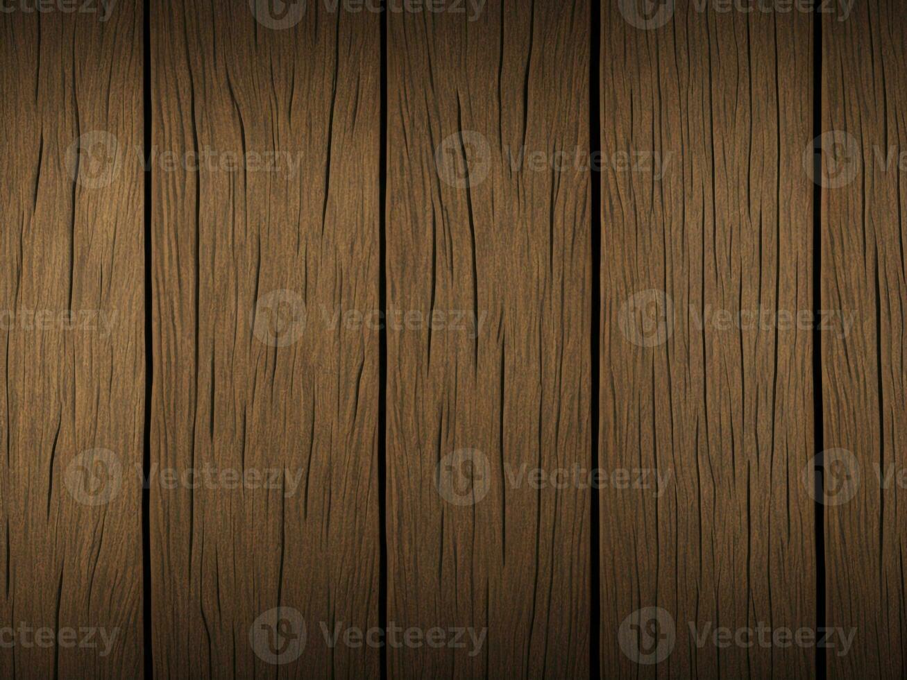 AI Generative Dark brown wooden background with high resolution. photo