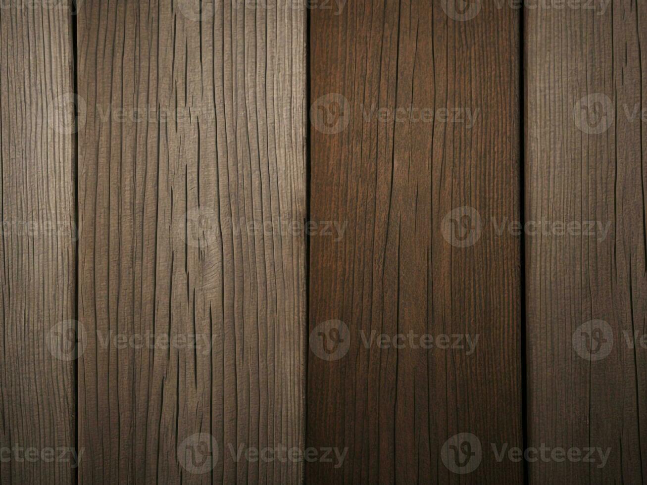 AI Generative Dark brown wooden background with high resolution. photo