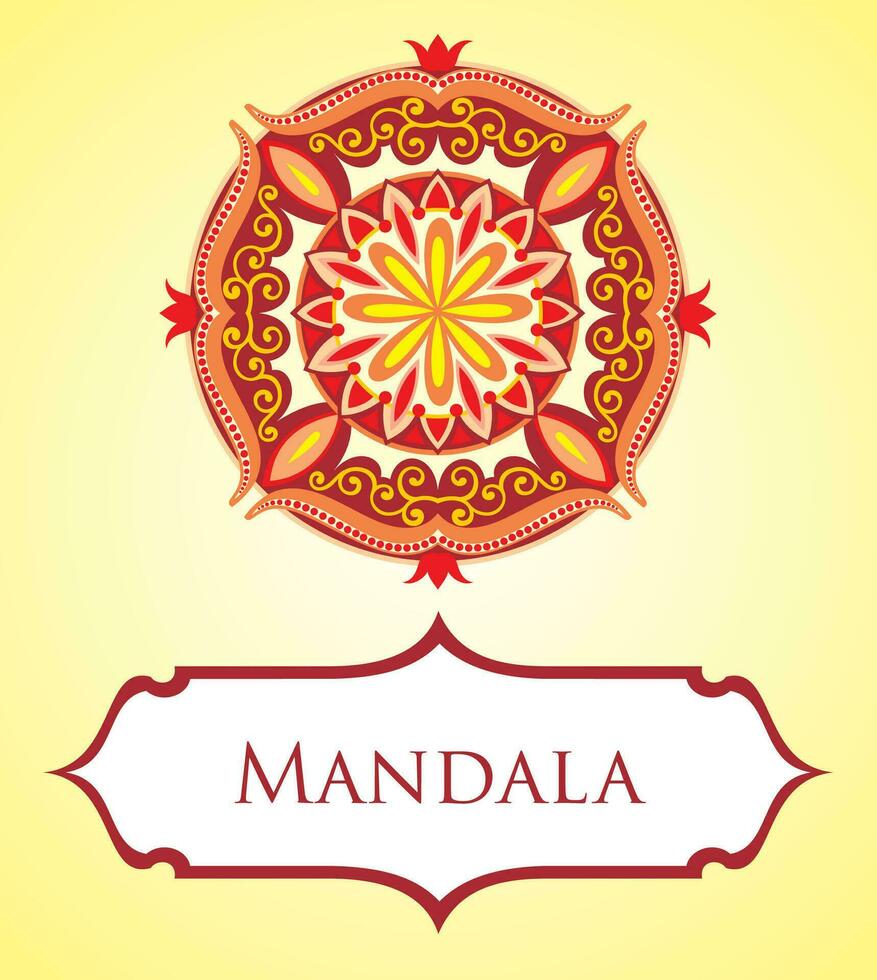 Mandala. Round Abstract Objects Isolated On White Background. Ethnic Decorative Element vector