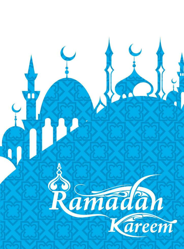 Ramadan Karim Arabic typography vector