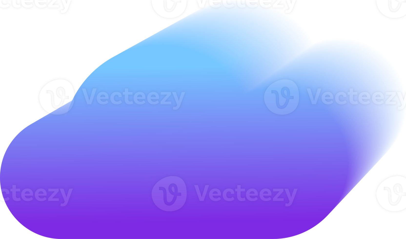 Y2k gradient cloud. Holographic soft aura. Blurred aesthetic shape. png