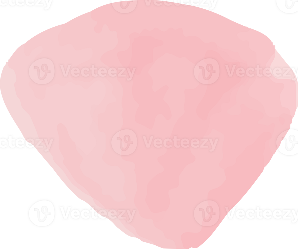 Pink abstract Shape watercolor png