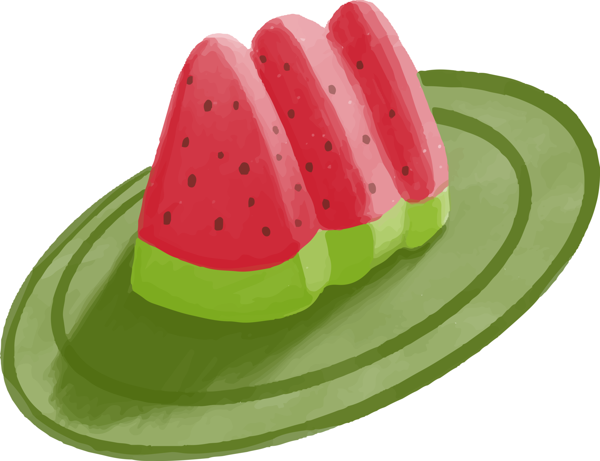 Watermelon watercolor illustration 29754197 PNG