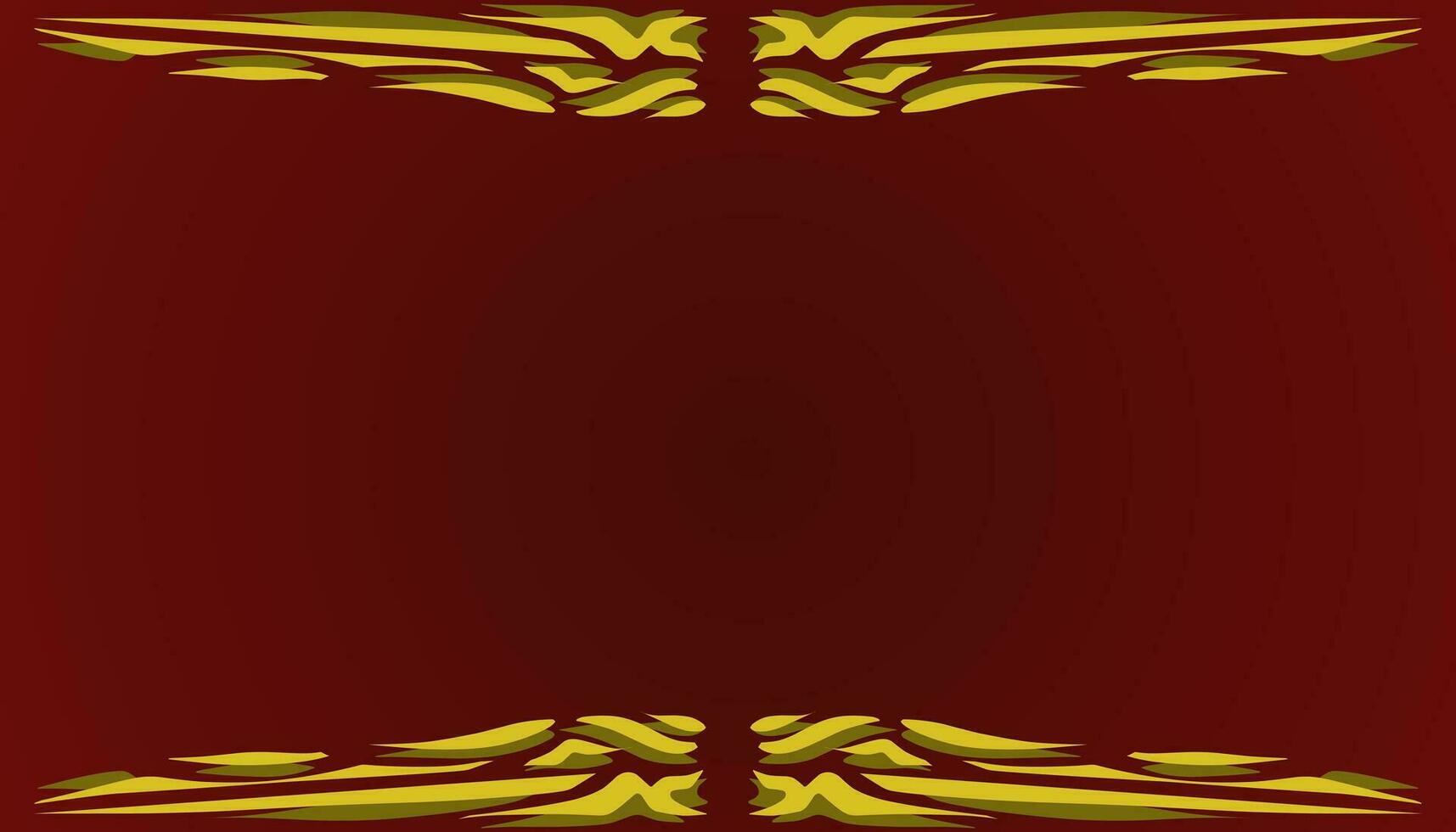 A gradient red abstract background illustration with a yellow frame. Perfect for invitation card, book cover, poster, banner, website design. vector
