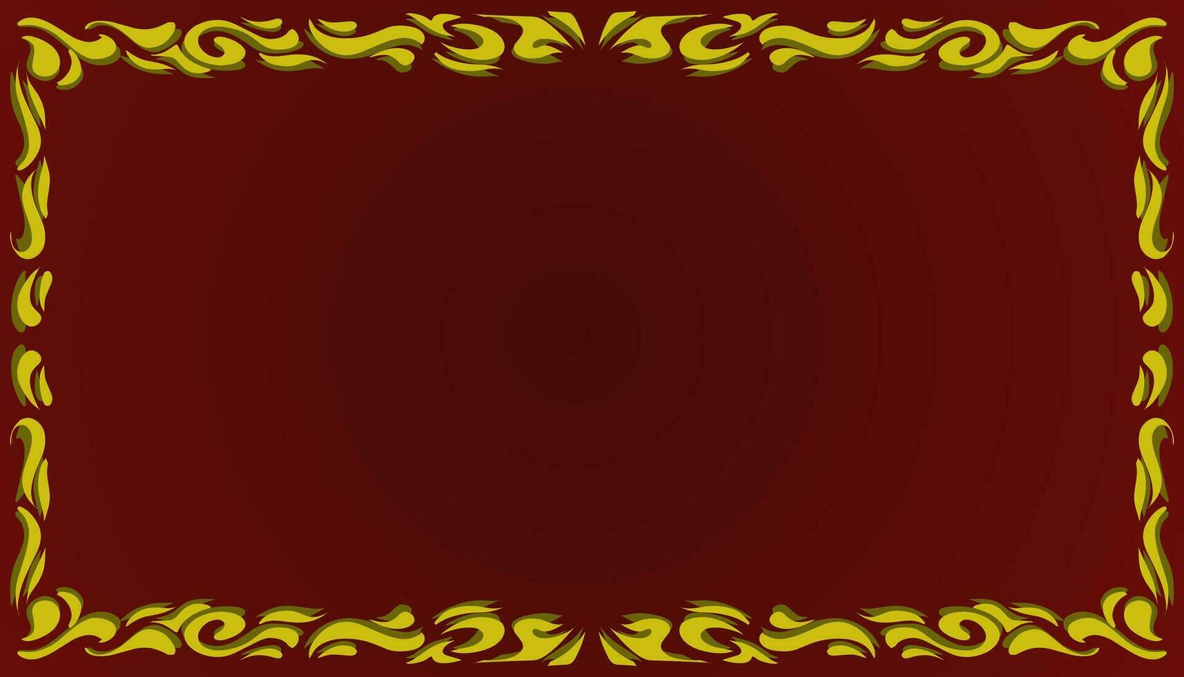 A gradient red abstract background illustration with a yellow frame. Perfect for invitation card, book cover, poster, banner, website design. vector