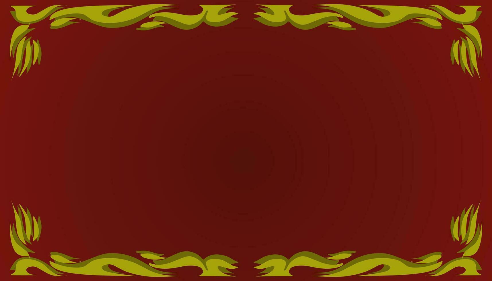 A gradient red abstract background illustration with a yellow frame. Perfect for invitation card, book cover, poster, banner, website design. vector