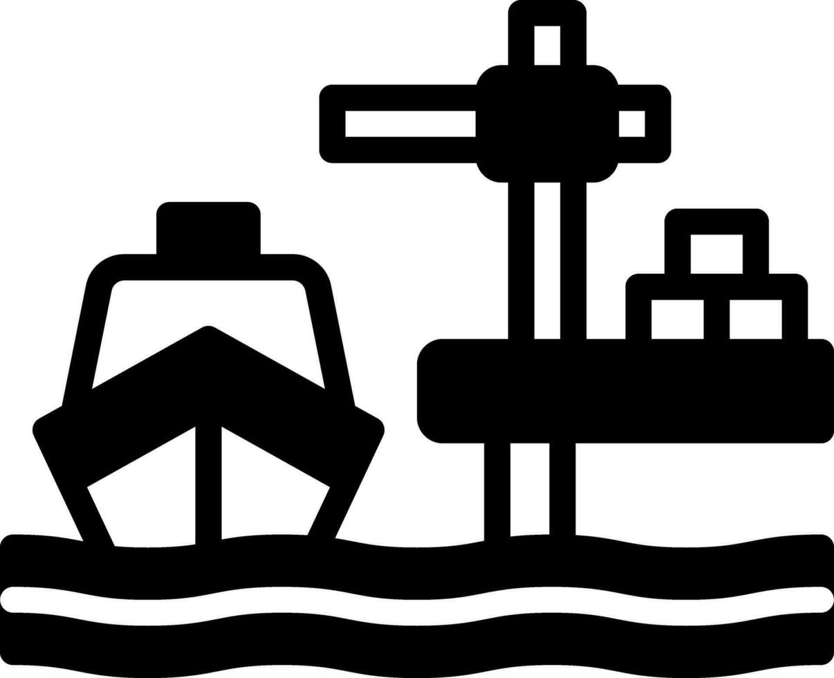 solid icon for dock vector