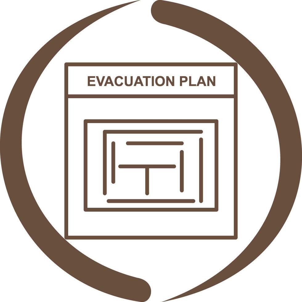Evacuation Plan Vector Icon