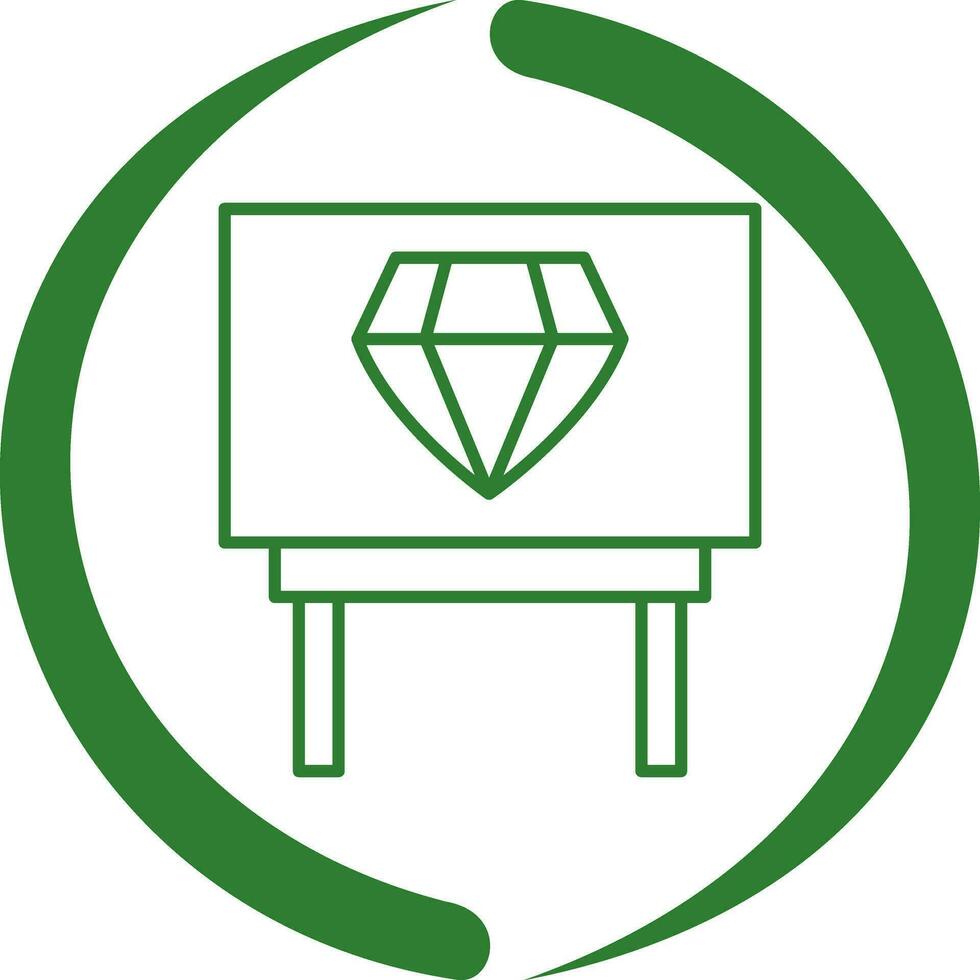 Diamond Exhibit Vector Icon
