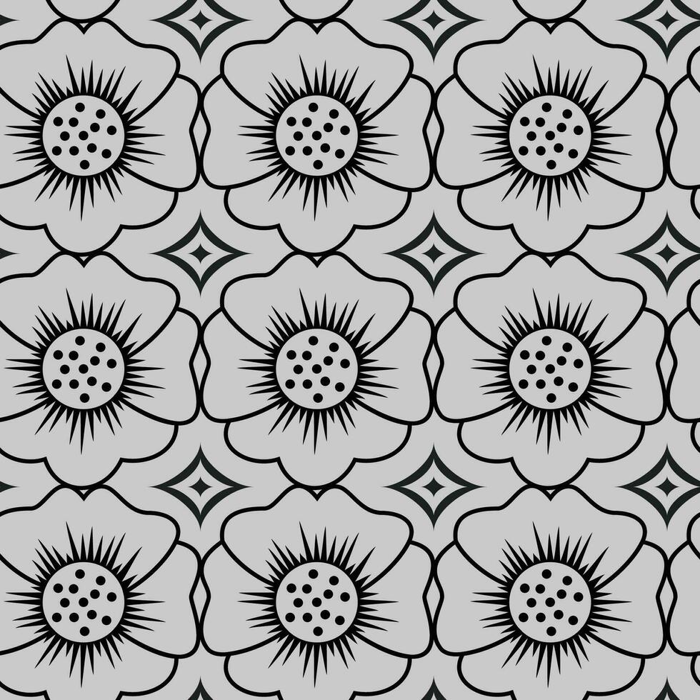 A beautiful hand drawn seamless pattern Vector illustration