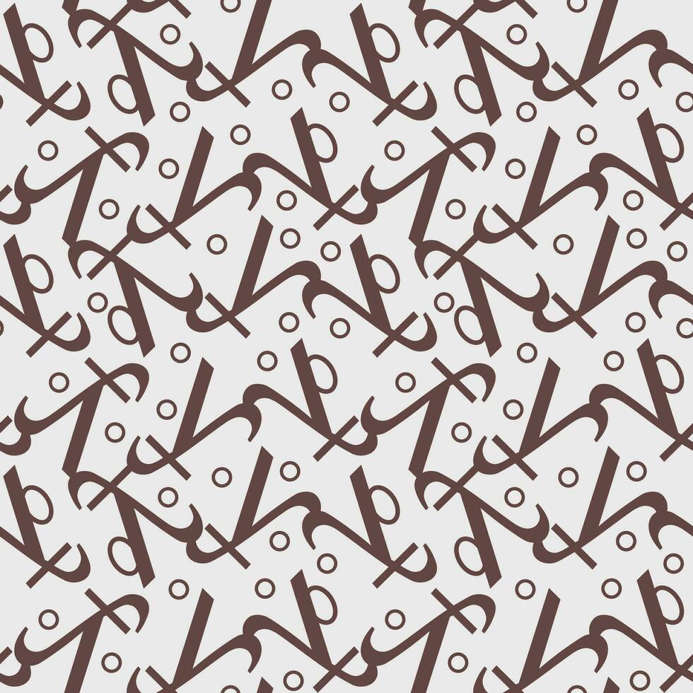 A beautiful hand drawn seamless pattern Vector illustration
