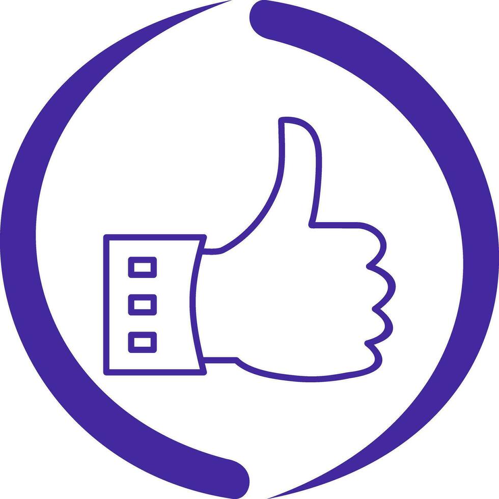 Unique Like Vector Icon