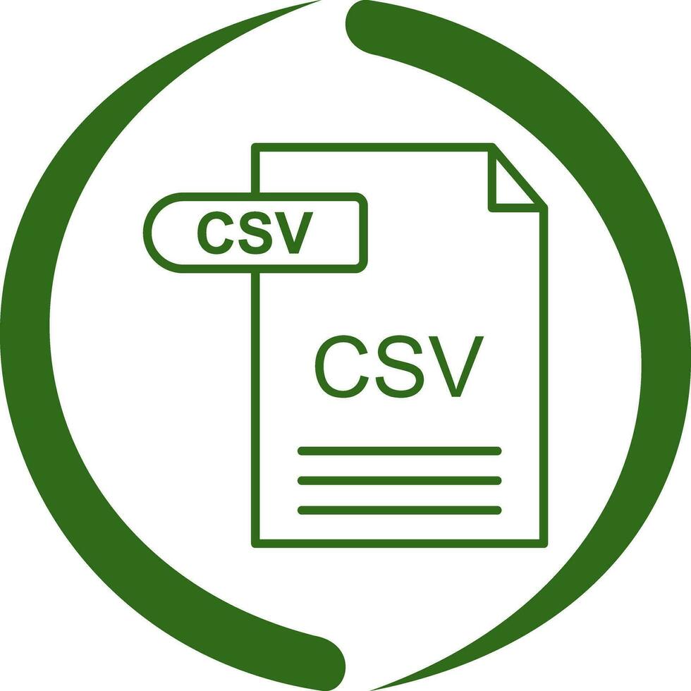 CSV Vector Icon