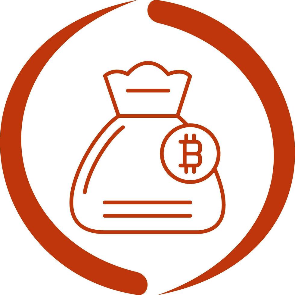 icono de vector de bolsa de dinero