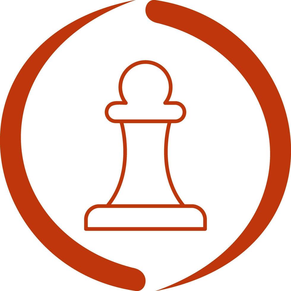 Unique Pawn Vector Icon