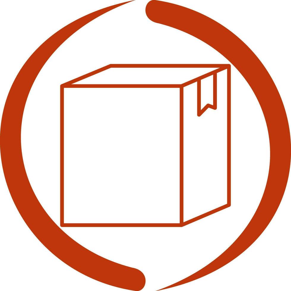 icono de vector de caja