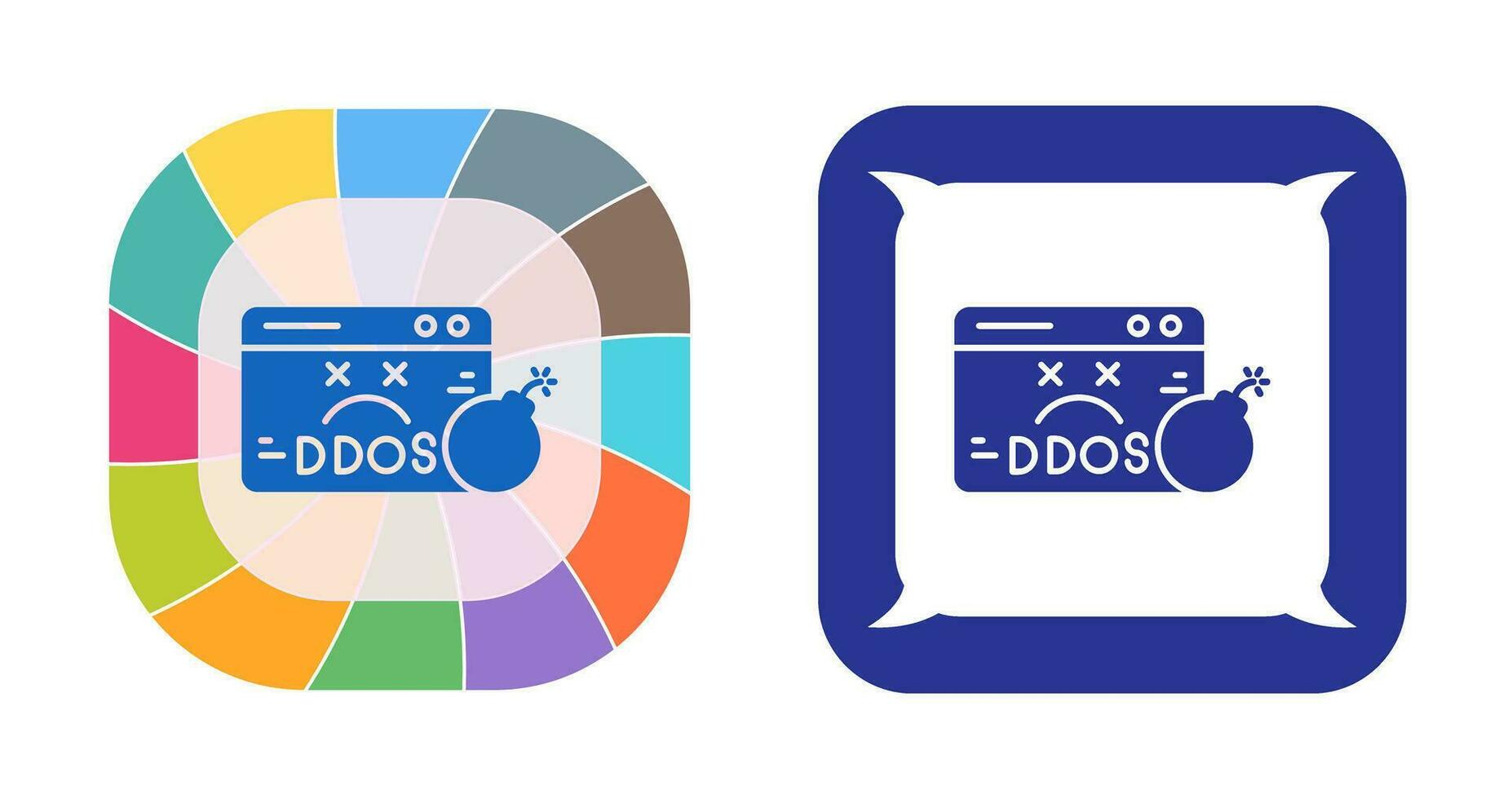 icono de vector de ddos