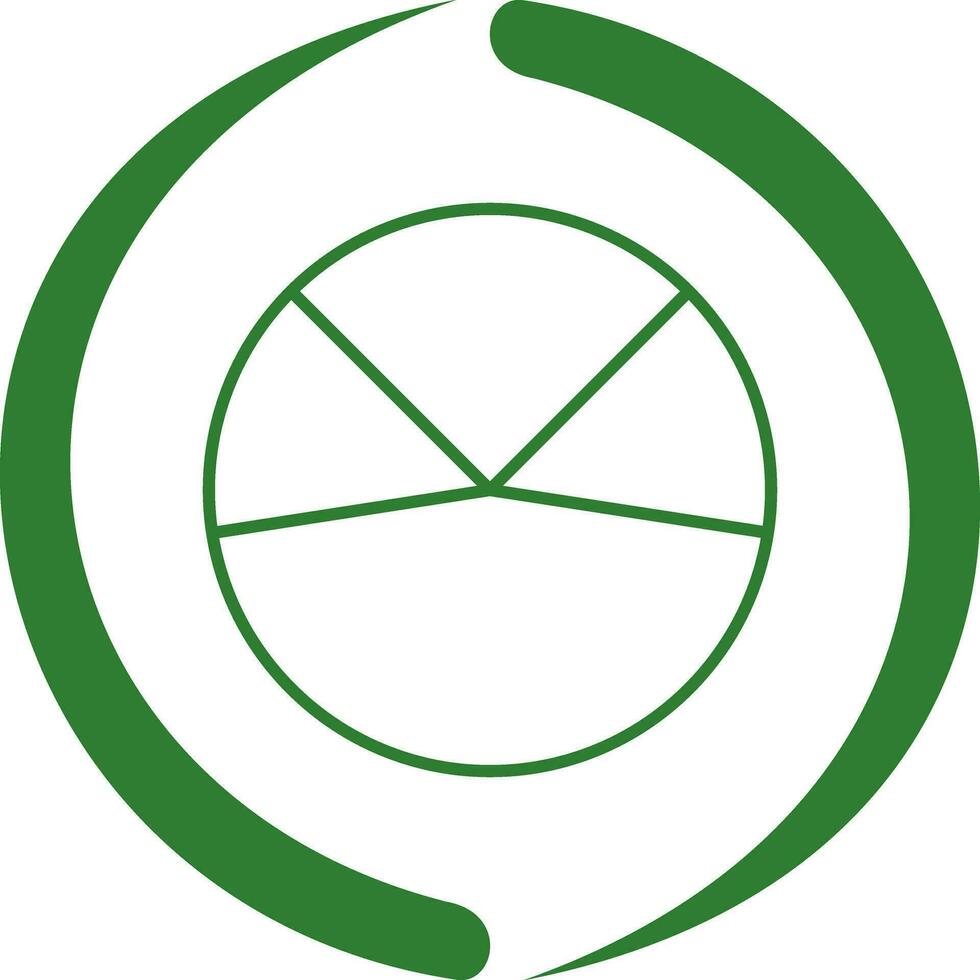 Pie Chart Analysis Vector Icon